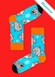 Цветные носки JNRB: Чемодан Новогодний с 21 парой Новый год 2026