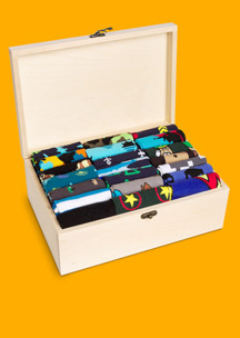 Носки для всей семьи Миротворец Funny Socks: Чемодан - лучший подарок (с 21 парой носков)