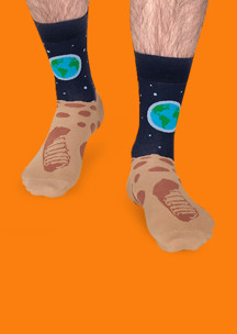 Цветные носки JNRB: Носки Впервые на Луне
